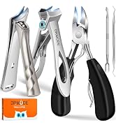 Toenail Clippers for Seniors Thick Toenails, Heavy Duty Large Toe Nail Clippers for Men Thick Nai...