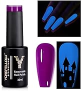 YOKE FELLOW Glow in the Dark Gel Nail Polish, 10ML Luminous Neon Gel Polish Soak Off UV Fluoresce...
