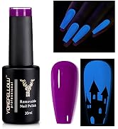 YOKE FELLOW Glow in the Dark Gel Nail Polish, 10ML Luminous Neon Gel Polish Soak Off UV Fluoresce...
