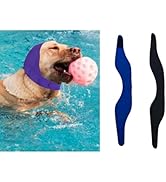 MANON ROSA Dog Swim Cap Plugs 2Pcs Waterproof All-Weather Snood for Bathing Rainy Days Swimming -...
