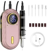 Professional Nail Drill Kit, Portable 35000 RPM Electric Nail File Machine E File for Acrylic Nai...