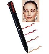 4 Colors Eyeliner Pen, Matte Makeup Pen As Eyebrow, Eyeliner, Eyeshadow, Lip Liner, Lipstick & Bl...