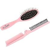 Brush Anti Static Detangling Girls Doll Wig Hair Brushes & Folding Travel Comb Grooming Set | Wor...