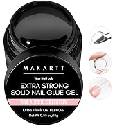 Makartt Solid Nail Glue Gel: Extra Strong Gel Nail Glue for Press On Nails and Nail Tips Long-Las...