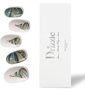 Drizzle Semi Cured Gel Nail Strips, Real Nail Polish Art Stickers (UV/LED Light Required), Glossy...