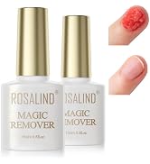ROSALIND 2 Pack（15ML) Gel Nail Polish Remover, Professional Gel Polish Remover for Nails,No Need ...