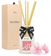 Reed Diffuser, MitFlor Cherry Blossom Fragrance Diffuser Set with Natural Rattan Sticks, Romantic...