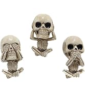 GLEAVI Skull Car Vent Clips： 3Pcs Car Air Vent Clip Skull Car Charms Car Air Freshener Accessorie...