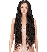 Style Icon 32”Faux Locs Wig Long Dreadlock Wig with Baby Hair Goddess Wigs Synthetic Twist Hair W...
