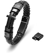 Minicremation Adjustable Length Bracelet for Men Urn Bracelet for Ashes Cremation Jewelry Bangle ...