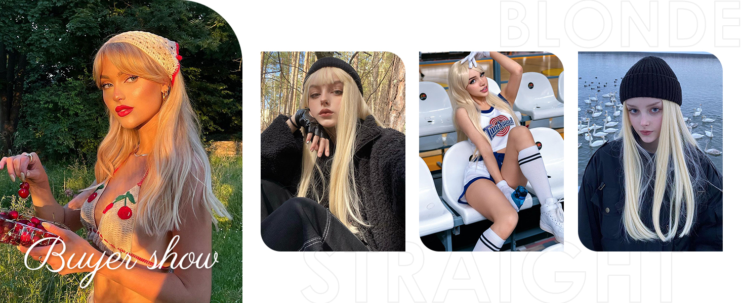 dark blonde wig