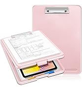 SITHON Nursing Clipboard with Storage, Lightweight Portable Writing Clipboard with Compartment Or...
