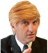 ALLAURA Toupee Trmp Wig Costume Funny Wigs for Adults | Donald Trmp Halloween Costumes for Men | ...