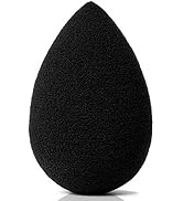 Beauty Sponge Foundation Makeup Blender - 1 pc Black Egg Shaped Make Up Sponges for Blending, Sti...