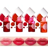 Bekoeen 4PCS Lip Stain,FAFAMOON Long Lasting Lip Gloss,Moisturizing Lip Gloss,Non Sticky Lip Stai...