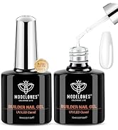 modelones Builder Nail Gel, 2 Pcs Clear Gel Builder for Nail Thickening, Nail Strengthener Apex B...