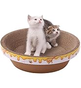 Cat Scratch Bed, Cat Scratcher Cardboard, Cat Scratcher Bowl, Cat Kitty Training Toy, Double Laye...