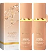 2Pcs Foundation Makeup 4 in 1, Make up Foundation Medium Spectrum, Hydrating Color Changing Liqui...