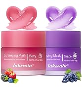2 Pcs Lip Sleeping Mask, Lip Mask Overnight Hydrate Repair Sleeping Lip Mask, Moisturizing Lip Ba...