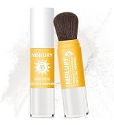 Meilury Sunscreen Setting Powder SPF 35, Mineral Brush Powder, Oil Control Natural Matte Finish L...