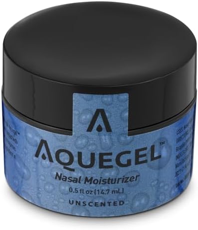 Aquegel Nasal Moisturizer (Original Unscented), 12-Hour Nasal Moisture Relief, Water Based Nose Gel, Oxygen Therapy Nasal Moisturizer, Dry Nose, Nasal Dryness, Nosebleeds, Cannula, Saline Nasal Gel