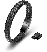 Minicremation Adjustable Length Bracelet for Men Urn Bracelet for Ashes Cremation Jewelry Bangle ...