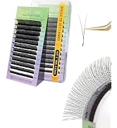 NAGARAKU Y Eyelash Extensions Supplies 2D Y Lash Easy Fan Russian Volume Crisscross Eyelashes Han...