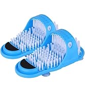 Tbestmax Shower Foot Scrubber Feet Cleaner Washer Brush for Floor Spas Massage, Slipper for Exfol...