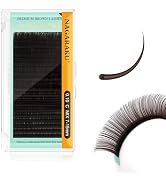 NAGARAKU Eyelash Extensions Dark Brown Color 0.10mm C curl 7-15mm Mix Tray Individual Lashes Clas...