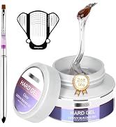 Morovan Clear Builder Gel for Nails: UV/LED Hard Gel Kit - 2oz Strong 3D Sculpting Extension Stre...
