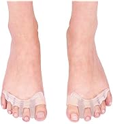 Toe Separator and Protectors, Triple Gel Toe Separators for Overlapping Toe, Curled Pinky Toes Se...