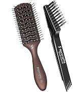 Spornette Ion Fusion Vent Brush 176 Bundle with Hair Brush Cleaner