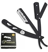The Shave Factory Straight Edge Razor Kit - Straight Edge Razor with Single Edge Razor | straight...