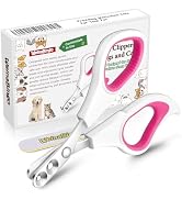 WeinaBingo Cat Pets Nail Clippers, Professional Pets Claw Trimmer with Free Nail File, Sharp Stai...