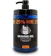 The Shave Factory Shaving Gel 1250ML with 25% MORE Free - Moisturizing Effect Fresh Active - High...