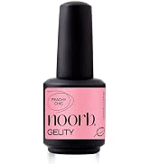 noorb beauty Peachy Pink Gel Polish, Natural Gel Nail Polish, Soak Off UV Nail Gel Polish Peach Pink