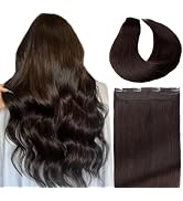DIYOMO Halo Hair Extensions Real Human Hair - Halo Hair Extensions,Halo Extensions Human Hair, Da...