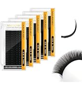 NAGARAKU Double Tips Ellipse Eyelash Extensions Lighter Thinner Split Tips Flat False Lashes 5 Tr...