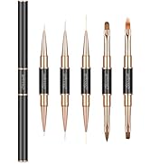 Double-Ended Acrylic Nail Art Brushes Set, Etercycle Gel Polish Nail Art Design Pen Painting Tool...