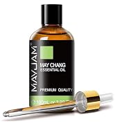 MAYJAM May Chang (Litsea Cubeba) Essential Oils 3.38 FL.OZ Pure May Chang Oil for Massage Skin Ca...