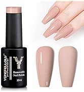 YOKE FELLOW Gel Nail Polish, 10ml Nude Color Soak Off UV LED Nail Gel Polish Nail Art Design Star...