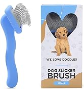 We Love Doodles Slicker Brush For Small Dogs - Dog Doodle Brush for Grooming Pet Hair Small Dog B...