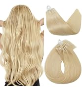 Micro Link Hair Extensions Human Hair 14 Inch Microbead Hair Extensions 100% Real Human Hair Exte...