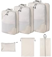NuAngela Compression Packing Cubes for Travel 6 Set Packing Cubes for Suitcases Travel Luggage Or...