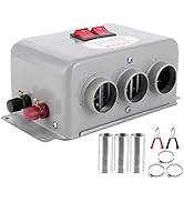 Car Heater, 12V 600W to 800W 3 Air Outlet Dual Gear Switch Compact Car Heater Winter Fast Heating...
