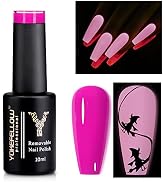 YOKE FELLOW Glow in the Dark Gel Nail Polish, 10ML Soak Off UV Glows Luminous Effect Gel Polish F...