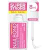 Super Strong Nail Glue for Press On Nails, Nail Tips & Acrylic Fake Nails (8ml) NYK1 NailBond Brush On Glue for Press Ons, Tips & Acrylics - Long Lasting, Maximum Strength, Mess-Free Application