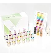 VENALISA V5 Gel Nail Polish Kit of 22 Pcs With Color Display Card Semi-transparent Jelly Gel Poli...