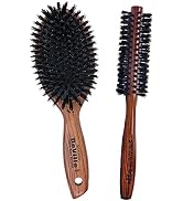 Spornette Deville Cushion Oval Boar Brush Bundle with Deville 1.5 Inch Round Boar Bristle