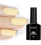 TOMICCA Yellow Gel Nail Polish15ml, Bright Yellow Nail Polish Gel, Soak Off UV LED Macarons Gel P...